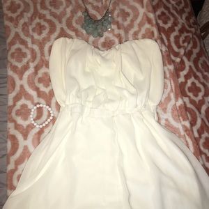 White romper | Strapless | M